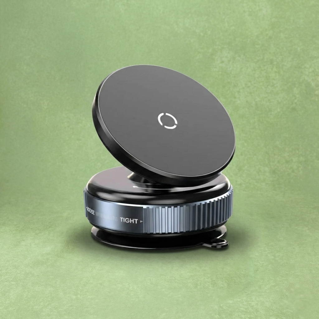 360° Vaccum Magnetic Phones Holder, Magnetic Car Phone Mount,Hands-Free Suction Cup Holder