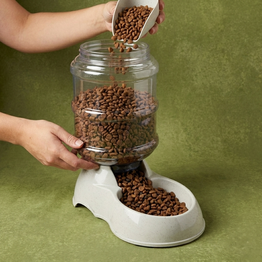 Pet Food Dispenser Large Capacity Self-Dispensing