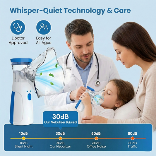 Portable Ultrasonic Rechargeable Mesh Nebulizer Machine