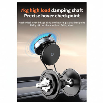 360° Vaccum Magnetic Phones Holder, Magnetic Car Phone Mount,Hands-Free Suction Cup Holder