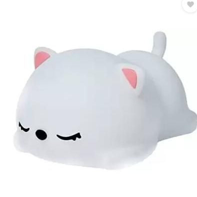 Silicon Snoring Cat Night Light Night Lamp