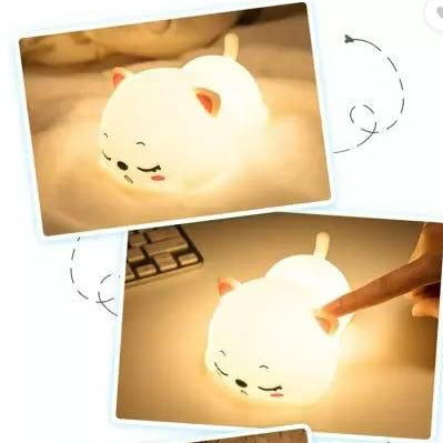 Silicon Snoring Cat Night Light Night Lamp
