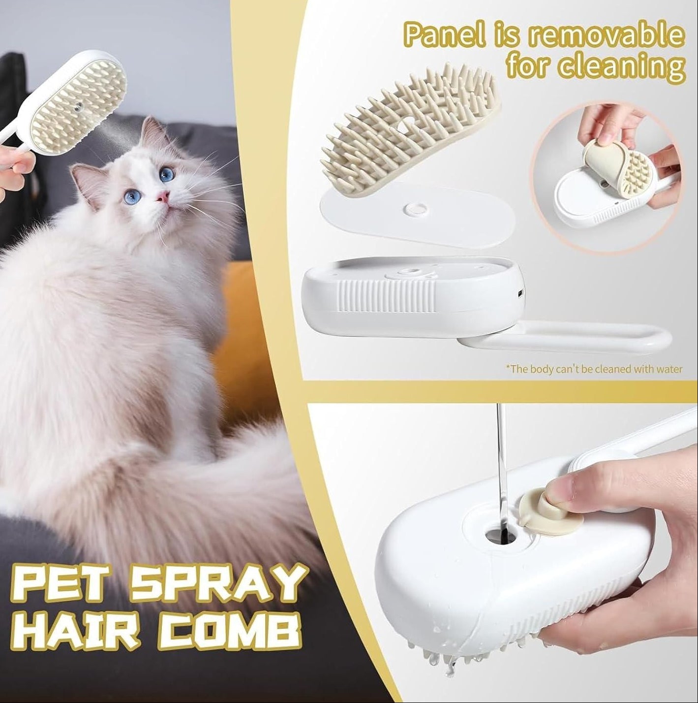 Steam Brush for Dog/Cat