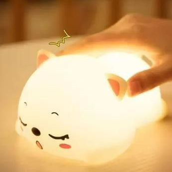 Silicon Snoring Cat Night Light Night Lamp