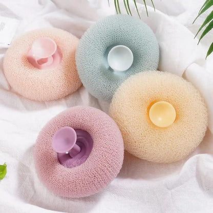 Bath Towel Scrub Bath Massage Shower Ball With Sucker Scrub